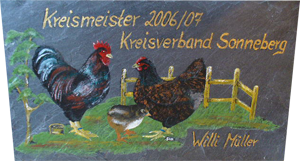 Schiefermalerei "Pokale..."